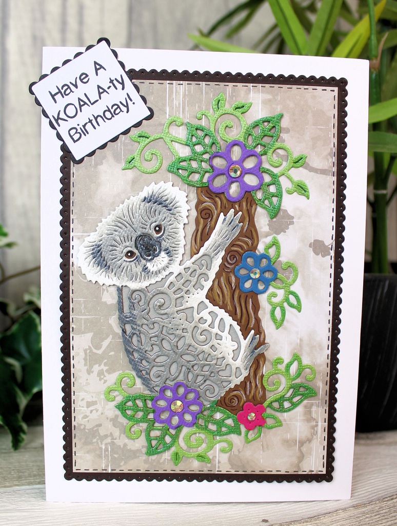 Floral Koala - Sweet Dixie Cutting Die