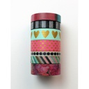 Washi Tape Tube Peony Florals