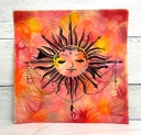 6x6 Stencil Celestial Sun