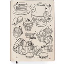 Ciao Bella Spring Tea Party 6" x 8" Stamp Set  