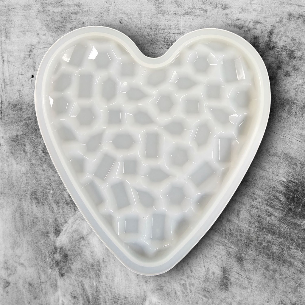 Love Heart Coaster Silicone Mould