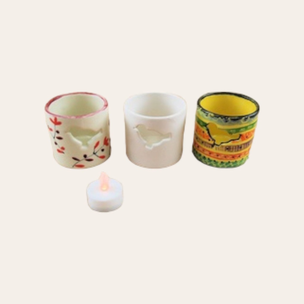 Bird T Light Candle Cup (carton of 8)