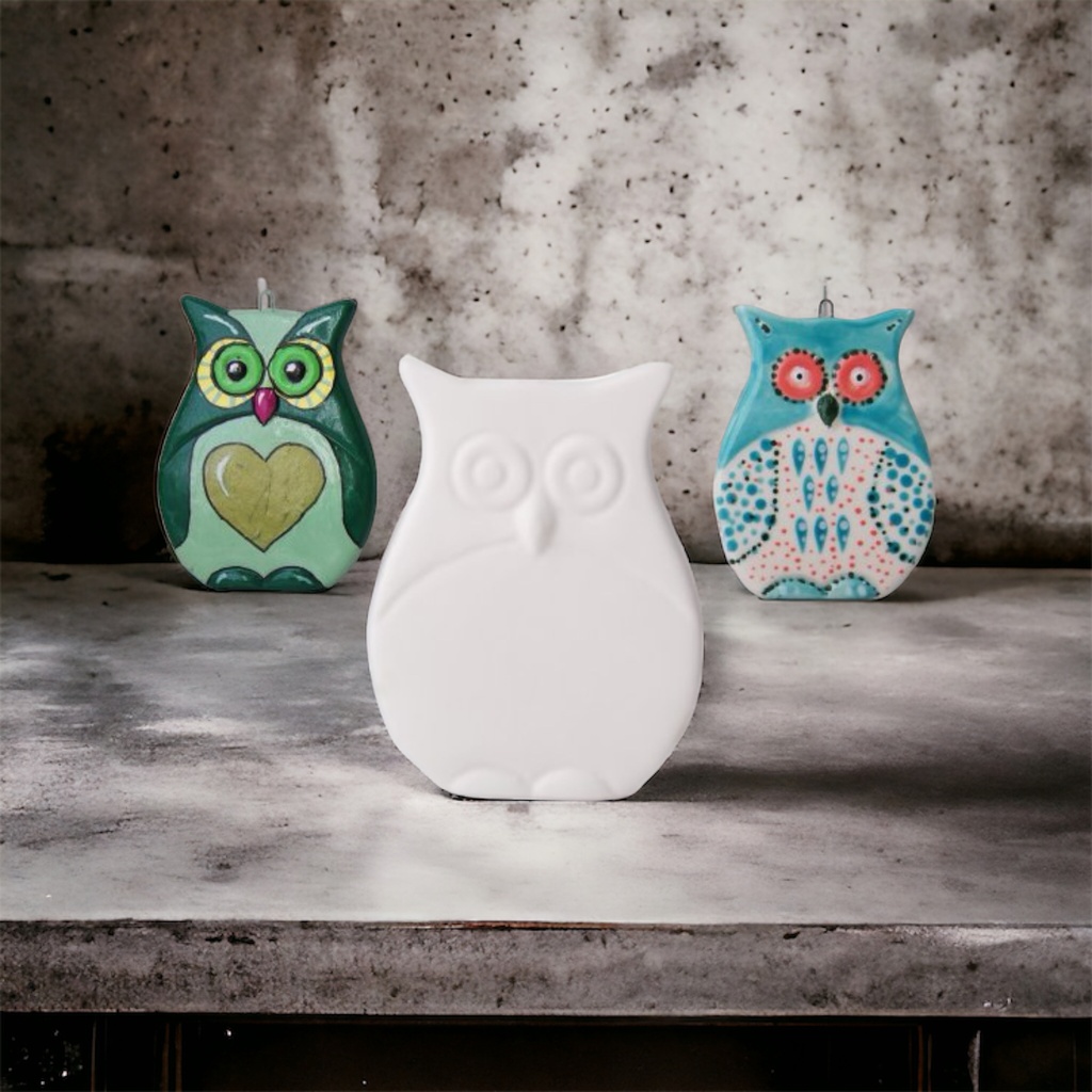 Owl Flat Decoration (carton of 12)