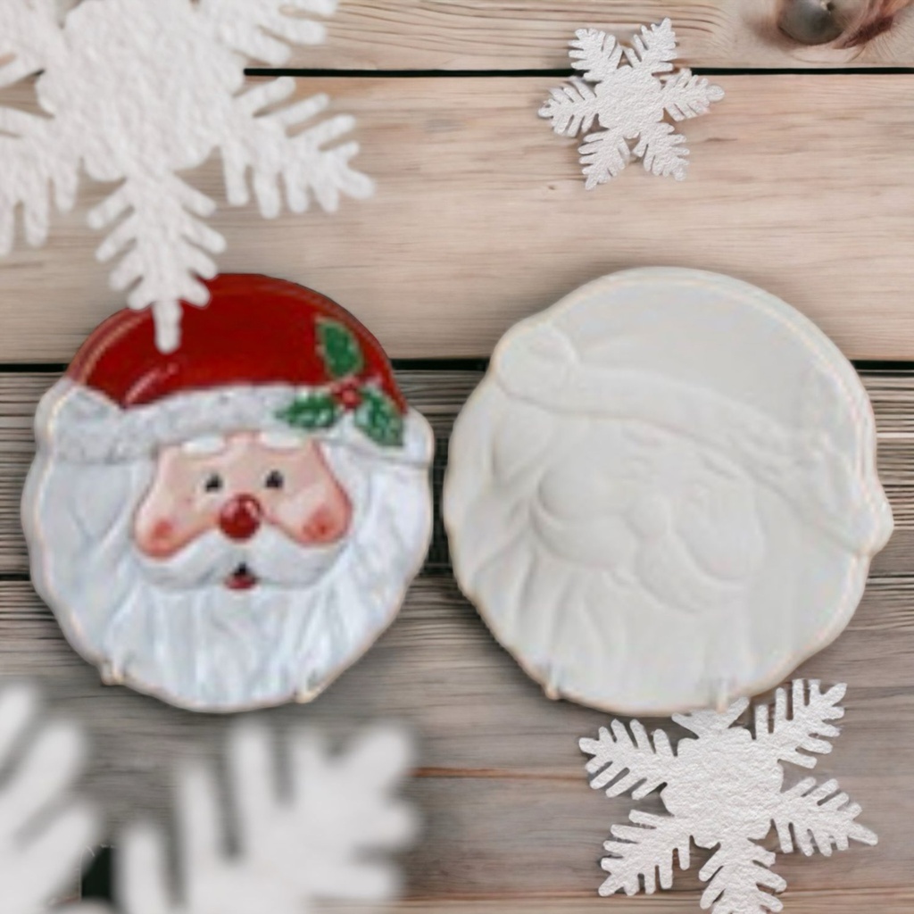 Small Xmas Santa Plate (carton of 6)