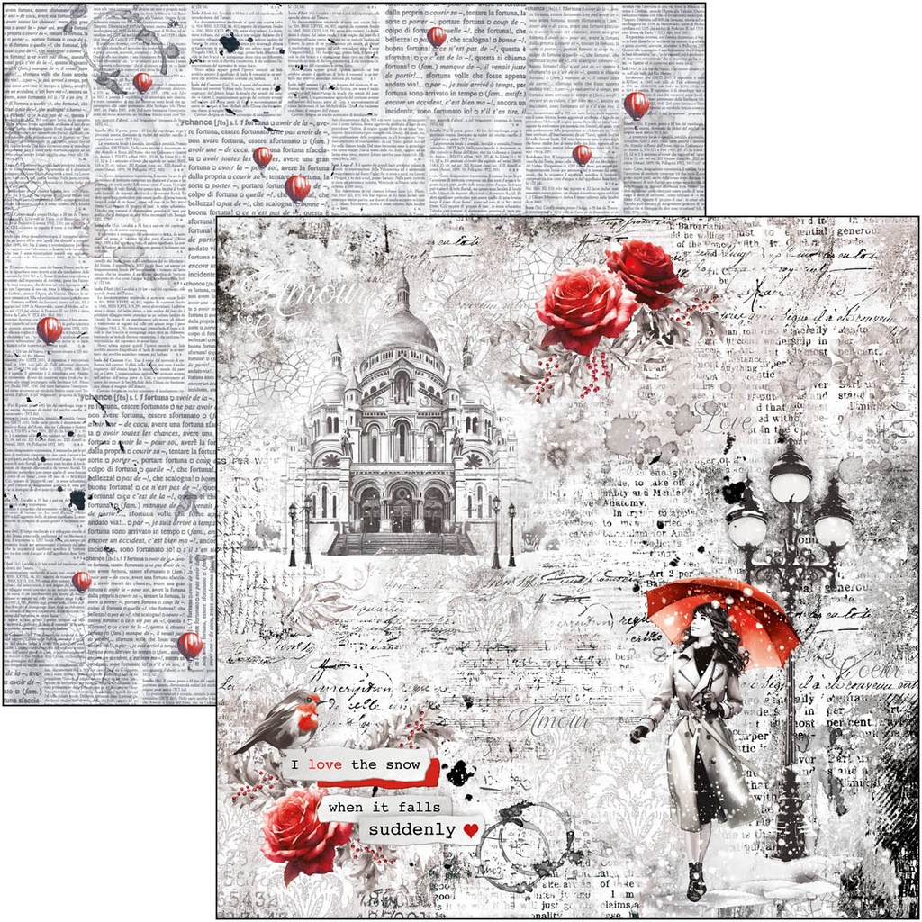 Paris Je t’aime Pad 8"x8" 12/Pkg