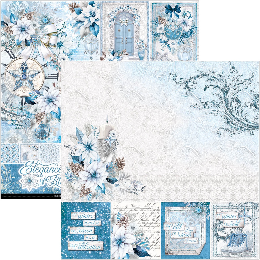 Elegance of Blue Paper Pad 12"x12" 12/Pkg