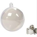 2 part Plastic Bauble - 5cm 10 pack