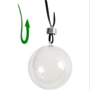 2 part Plastic Bauble - 5cm 10 pack