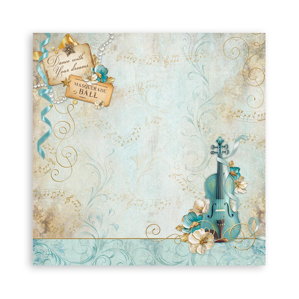 Scrapbooking Small Pad 10 sheets cm 20,3X20,3 (8"X8") - Masquerade 