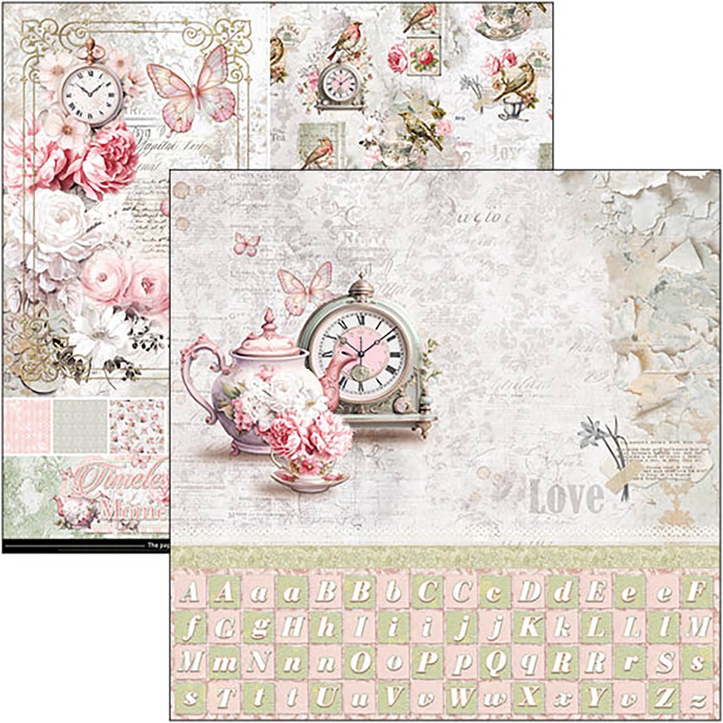 Timeless Moments  Patterns Pad 12"x12" 8/Pkg