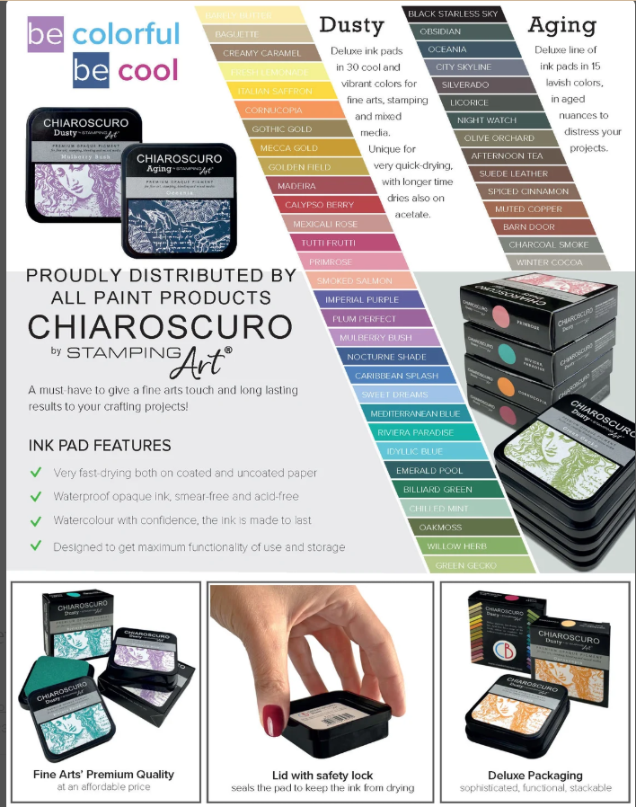 Ciao Bella Paper Chiaroscuro Ink Pad Selection