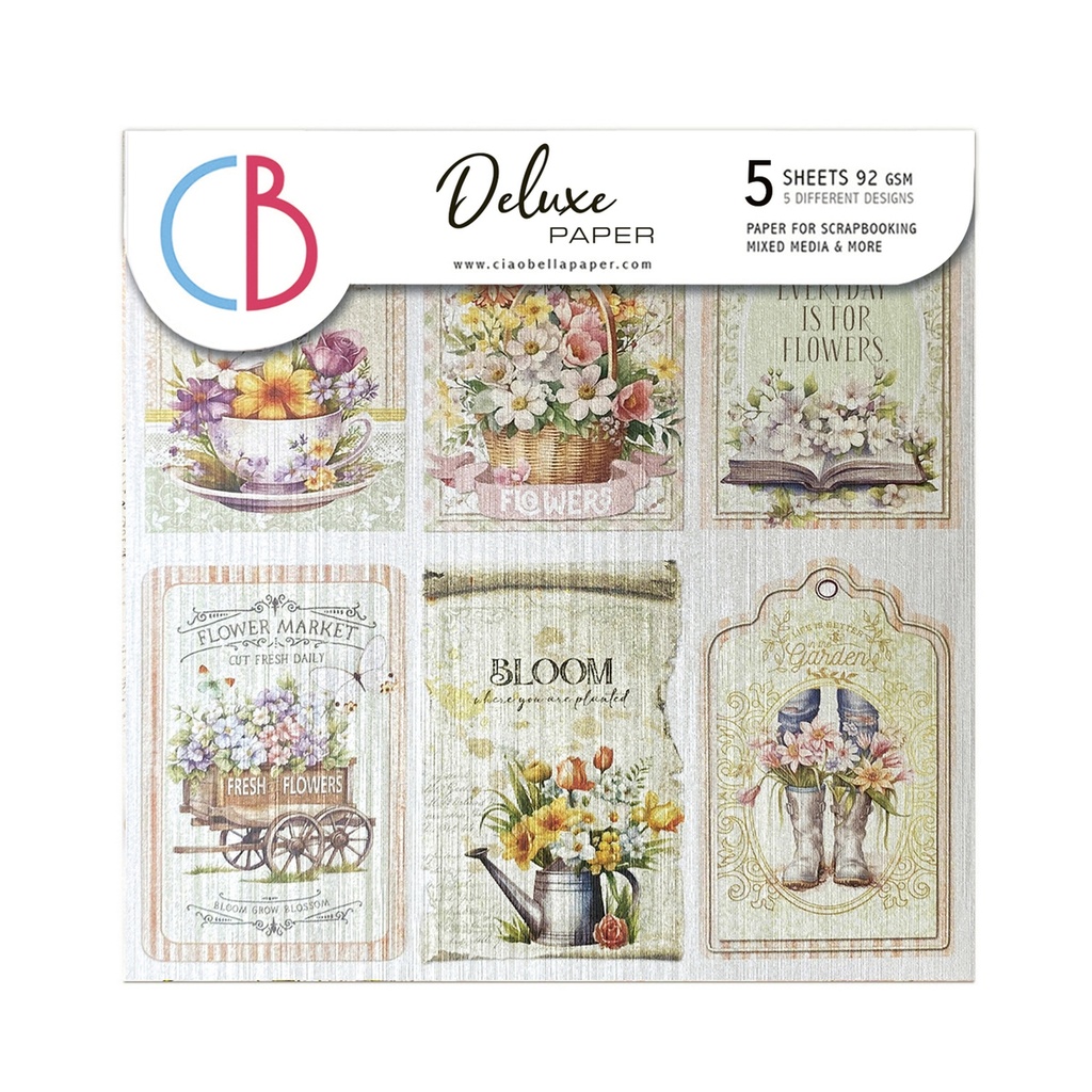 Deluxe Flower Shop  Paper Bronze 6"x6" 5/Pkg