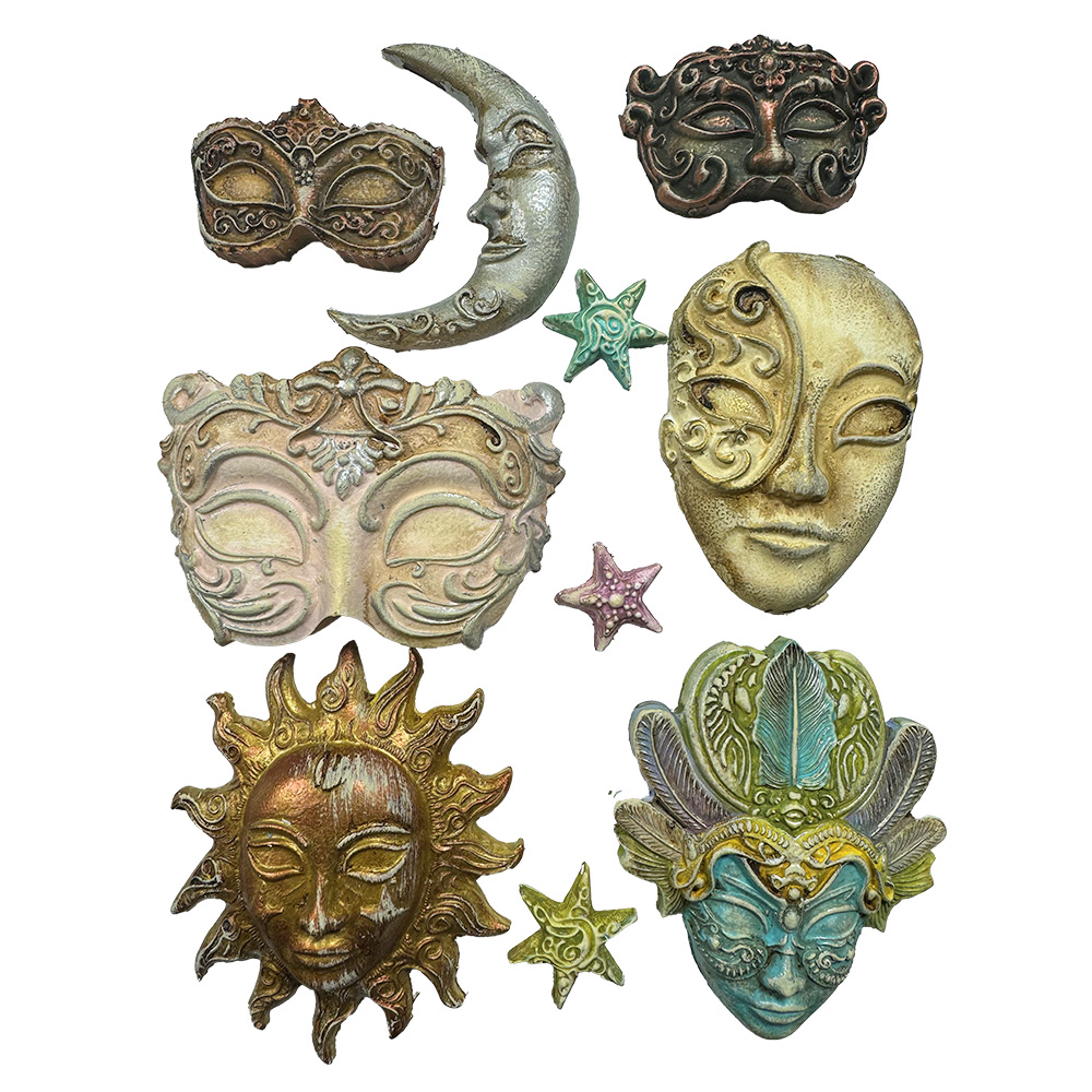 Stamperia - Masquerade - Maxi Mould - A4 - Masks