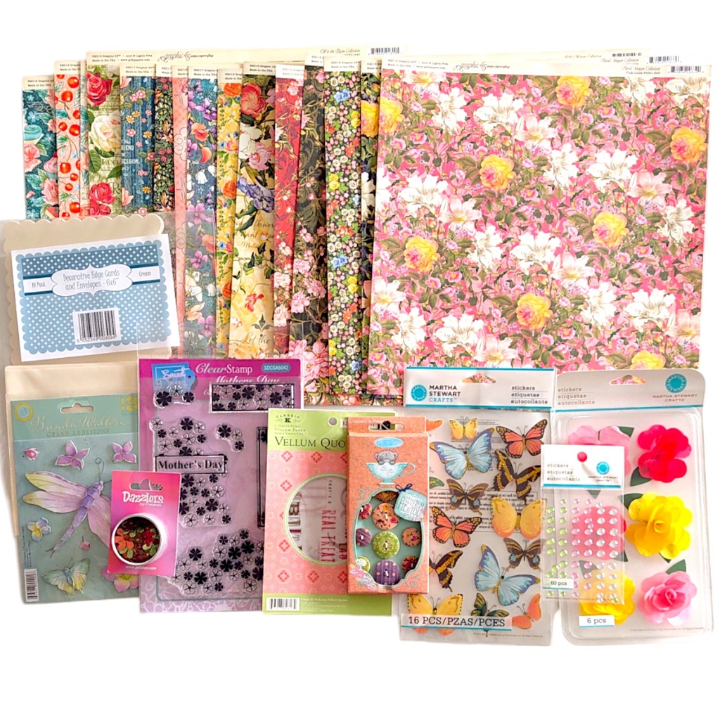 Graphic 45 Floral Papers & Embellishment (Mother's Day Inspired)