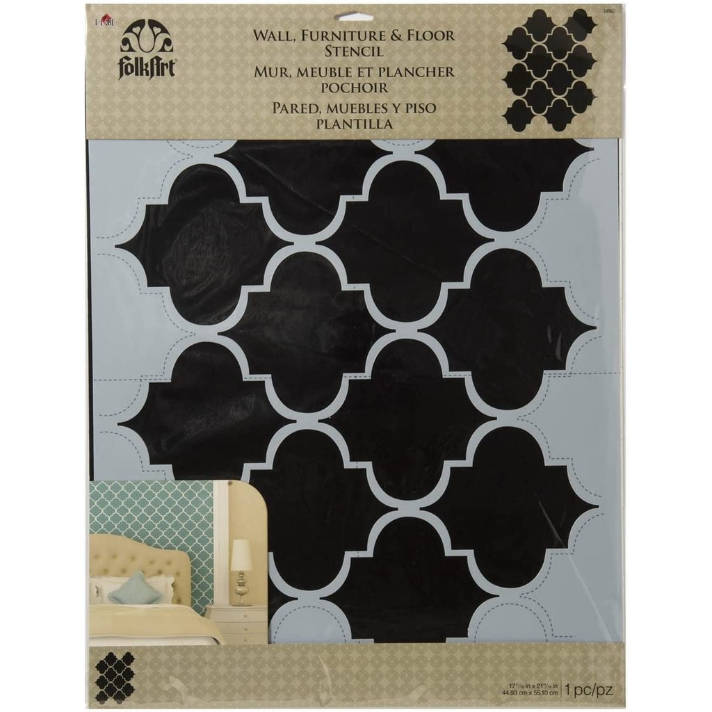 FolkArt Trellis Wall Stencil PE34960