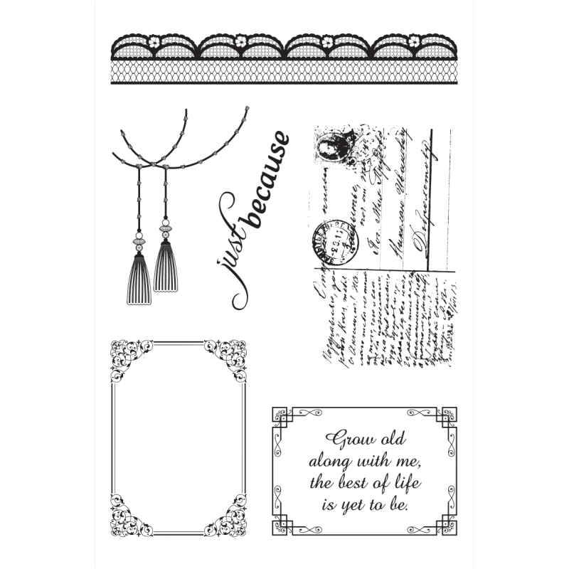 4x6"Stamp Set-Magnolia Lace