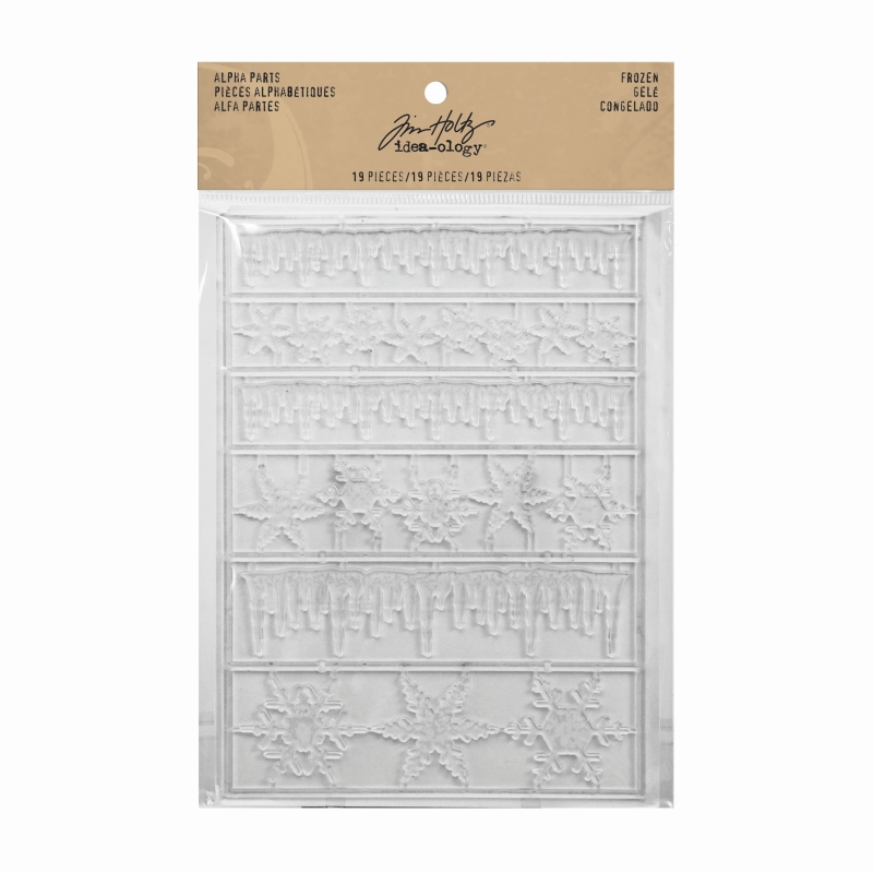 Tim Holtz Alpha Parts, Frozen