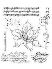 Tim Holtz Cling Stamps - The Poinsettia