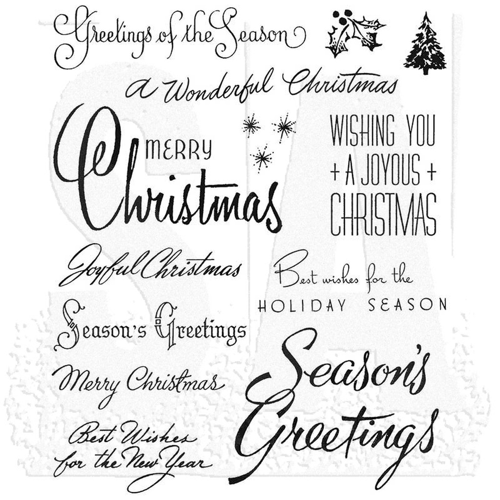 Tim Holtz Cling Stamps - Christmas Time 3