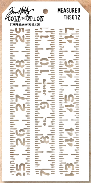 Tim Holtz Layering Stencil - Measured