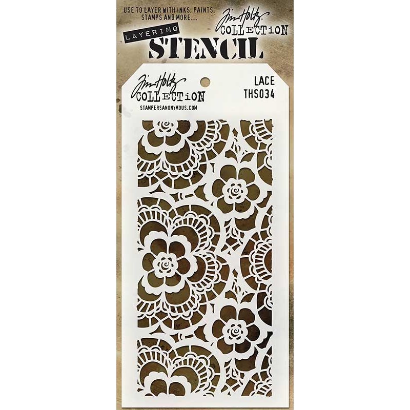 Tim Holtz Layering Stencil - Lace