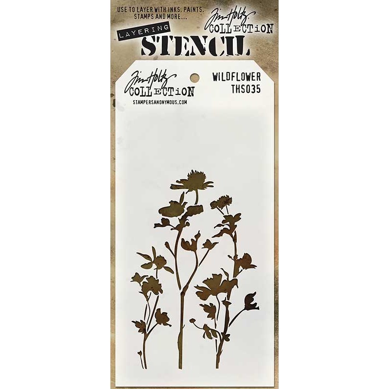 Tim Holtz Layering Stencil - Wildflower