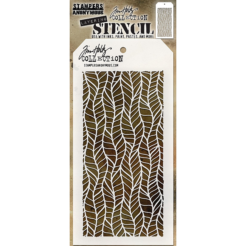 Tim Holtz Layering Stencil - Feather