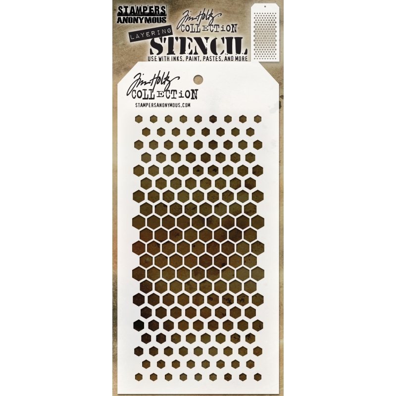 Tim Holtz Layering Stencil - Gradient Hex