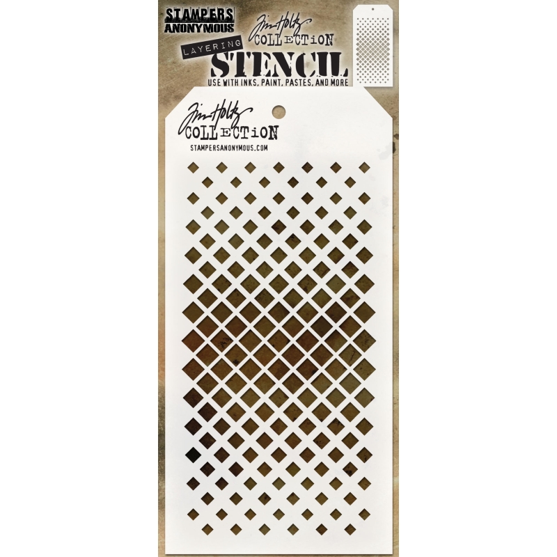 Tim Holtz Layering Stencil - Gradient Square