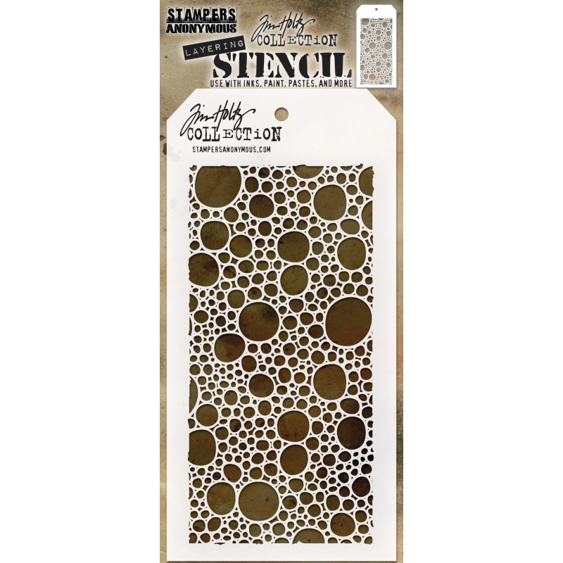 Tim Holtz Layering Stencil - Bubbles