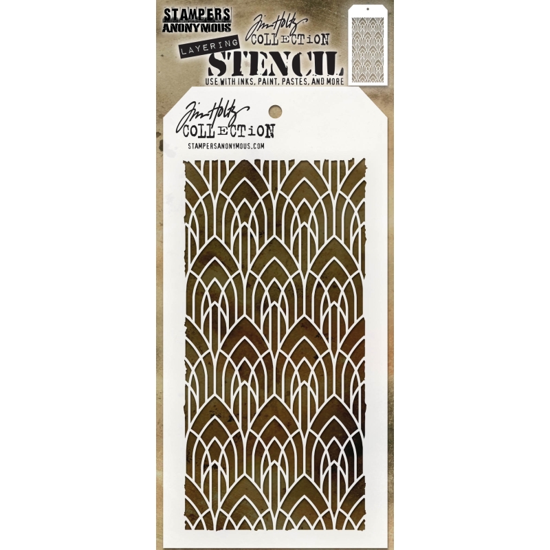 Tim Holtz Layering Stencil - Deco Arch