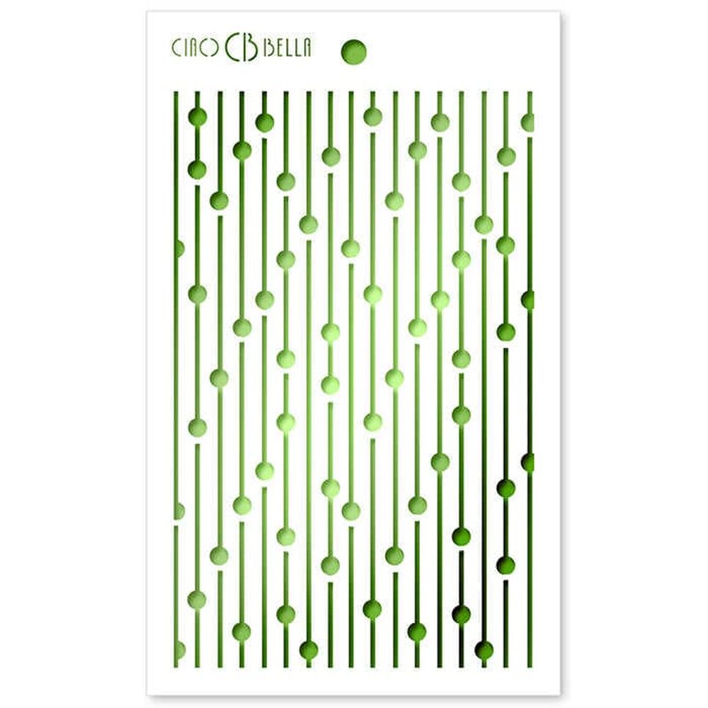 Ciao Bella Texture Stencil 5" x 8" - Bead Curtain