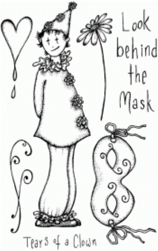 LM A6 Behind The Mask Clear Stamp