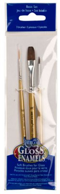 Americana Glass Art Brush Set Basic