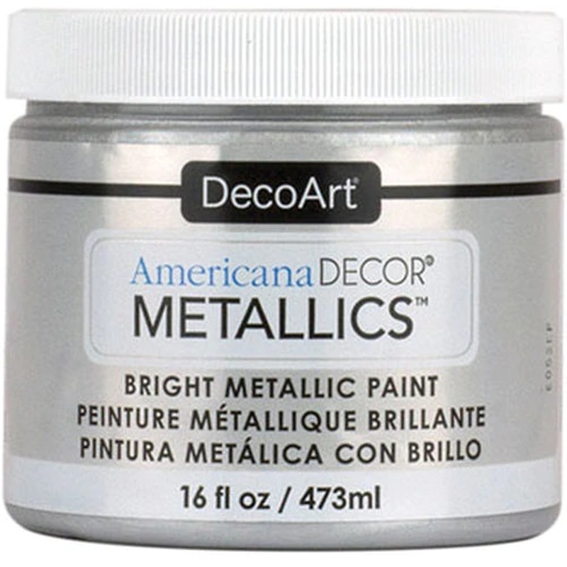 Sterling Silver DecoArt Decor Metallics 16oz