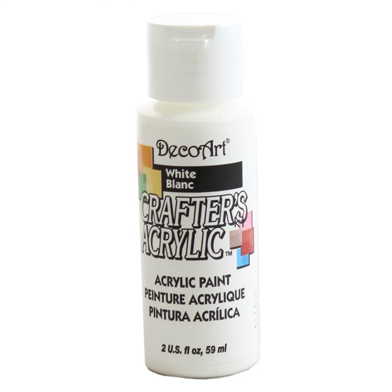 White - DecoArt Crafters Acrylic 2oz