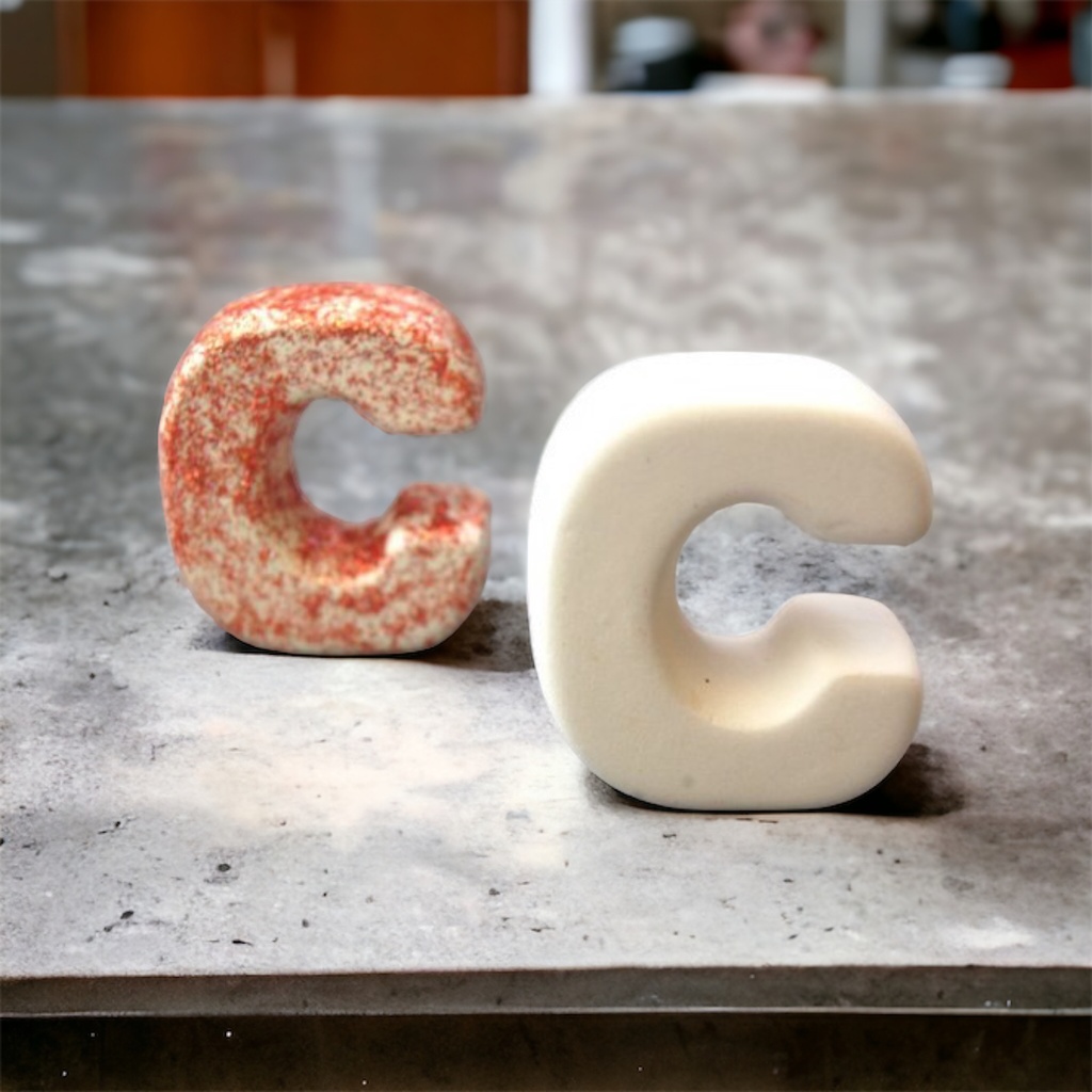 3D Letter C 4.5cm (pack of 6)