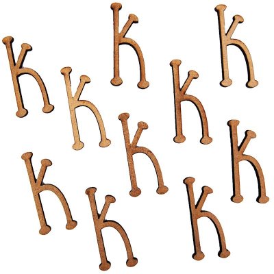 MDF Letter K (28mm) pk 10