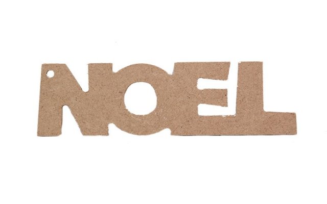 MDF 3 mm Noel 135x40 mm