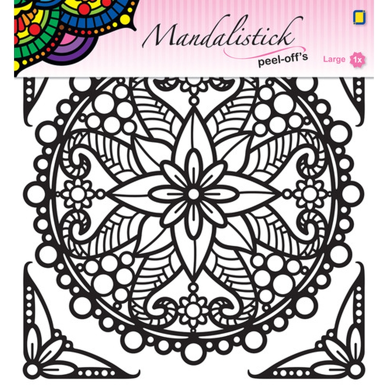 Mandalistick Large Flowers 3 Peel Off Sticker