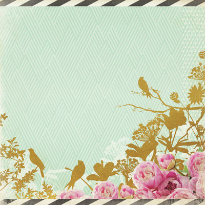 Specialty Paper-Golden Flower Sold in Packs of 10 Sheets