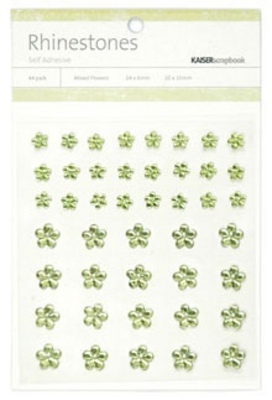 Mx Flower Rhinestones - Mint