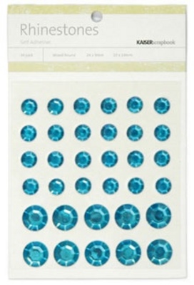 Mx Round Rhinestones - Blue