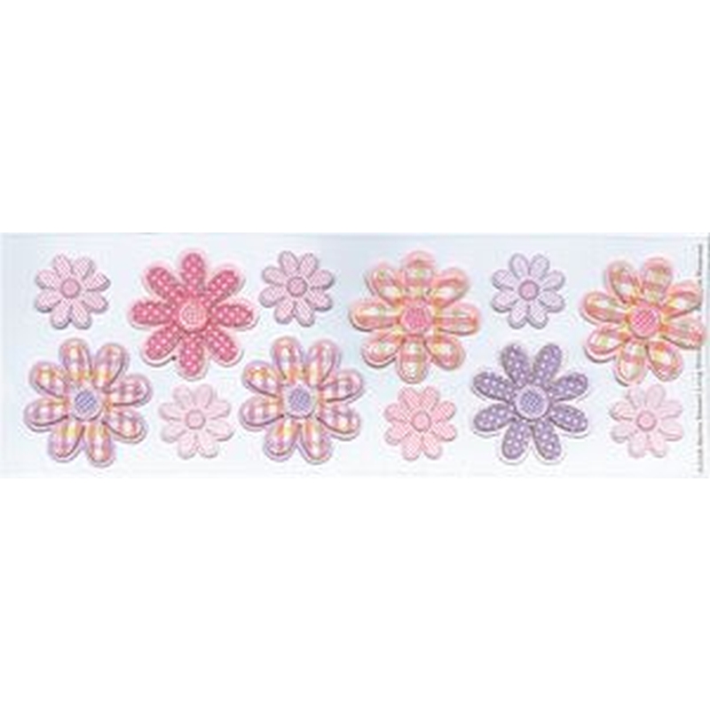 Pink Lavendar Applique Flower