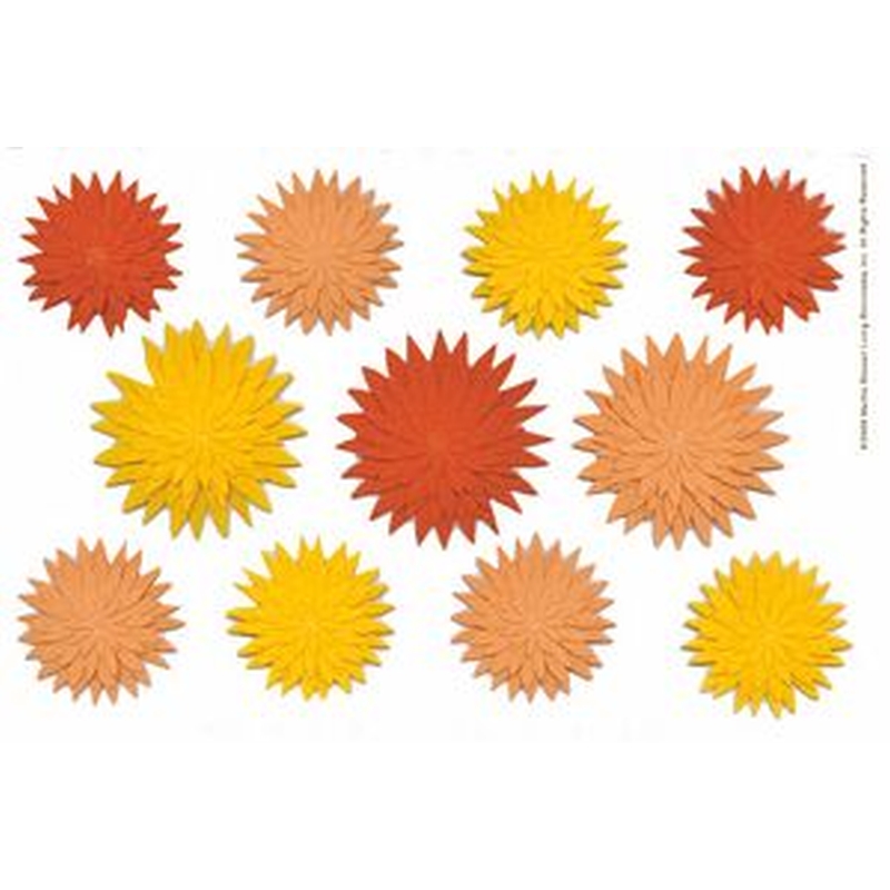 Orange-Yellow Dahlia Stickers