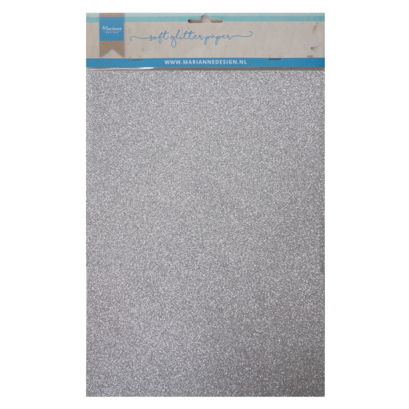 Soft Glitter paper - Silver