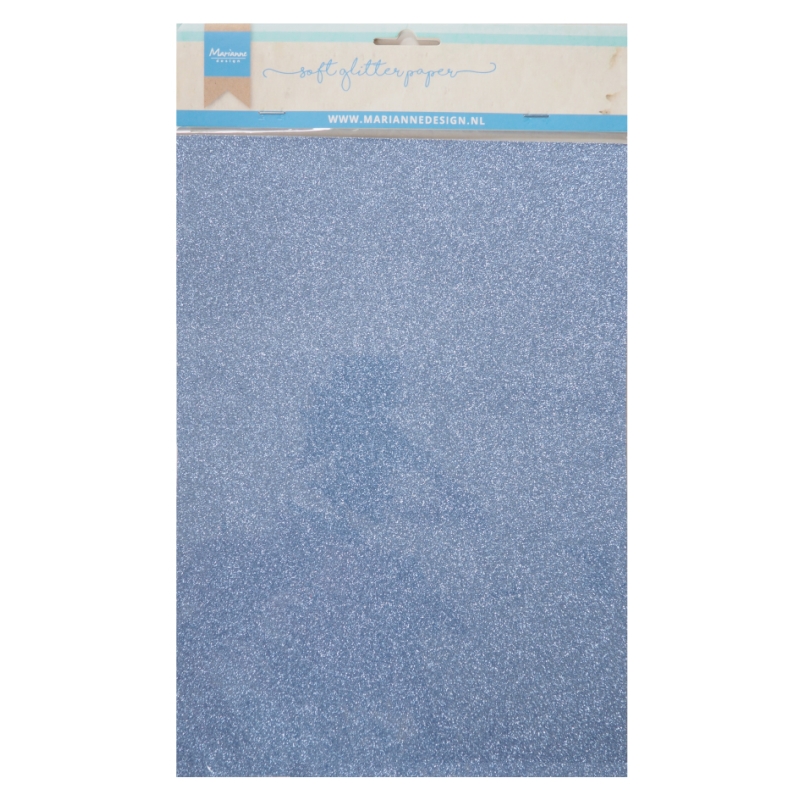 Soft Glitter paper - Blue