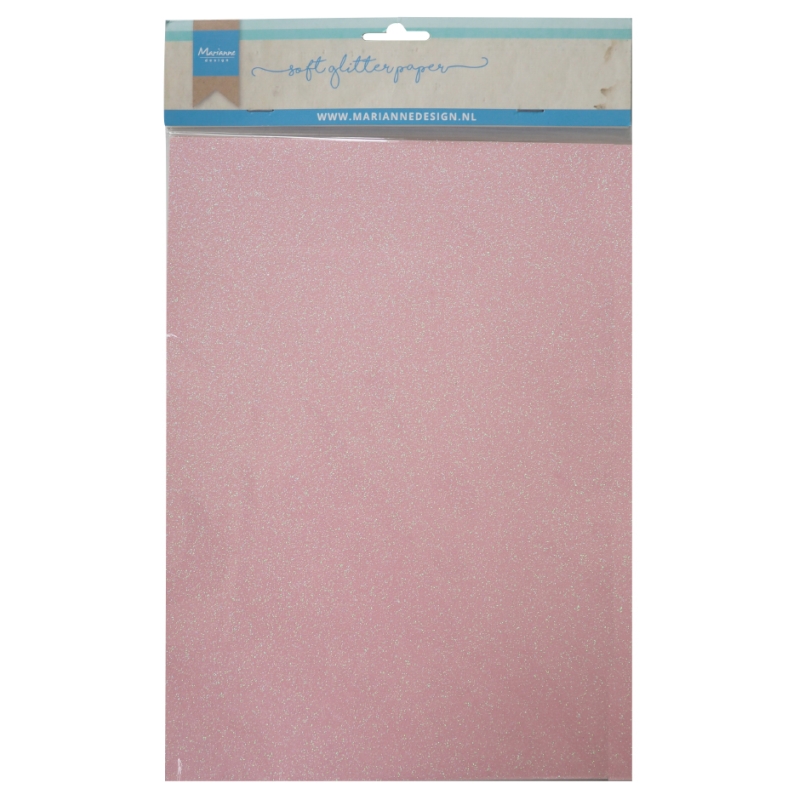 Soft Glitter paper - Light pink