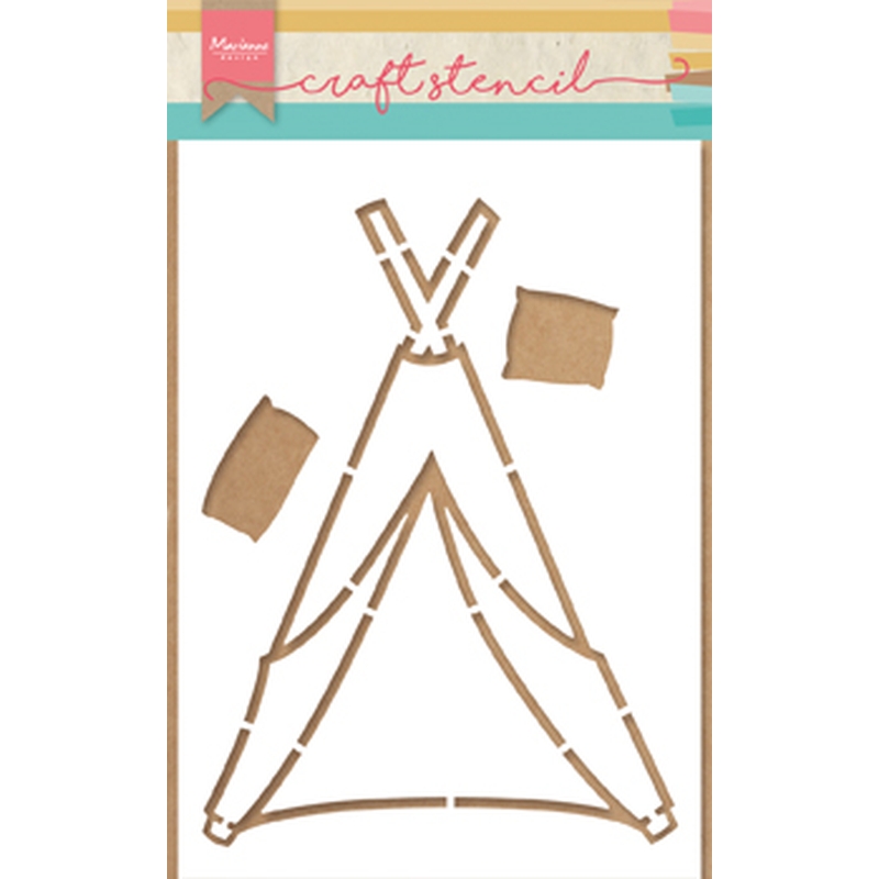 Craft stencils: Tipi by Marleen