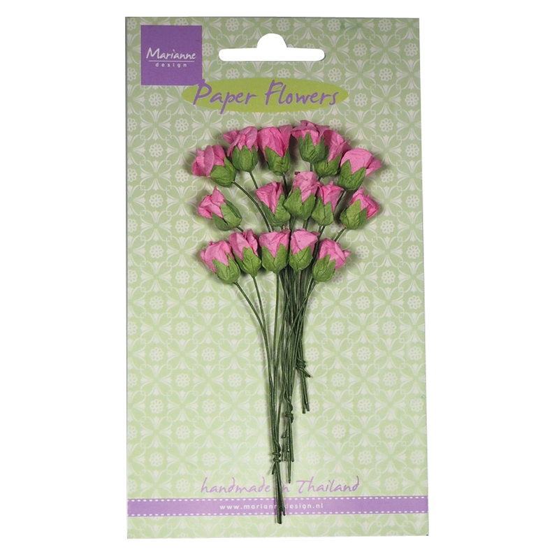 Roses Bud - Bright Pink Flower Embellishments